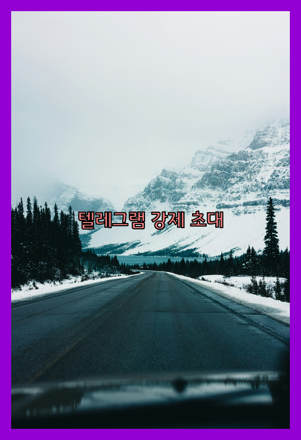 텔레그램 디비 강제초대